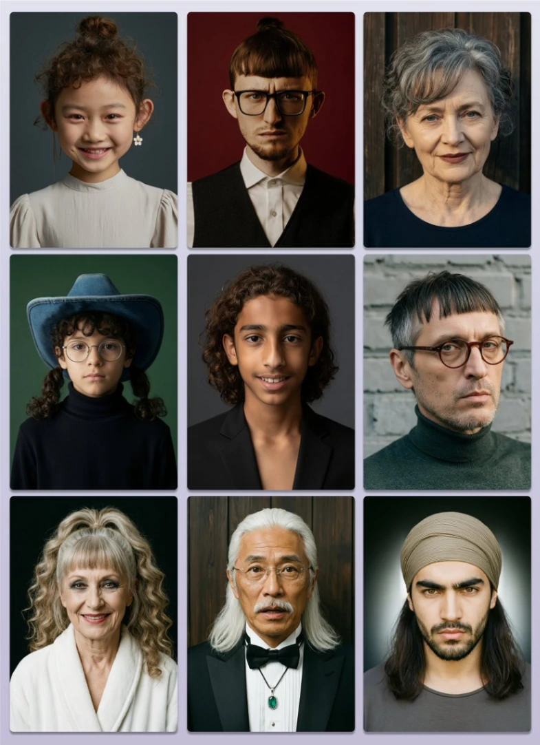 Wan 2.7 Image realistic portrait customization - breaking the standard AI face with precise bone structure, eye shape, and facial contour control